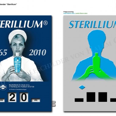Rotary calendar Sterilium, 300 mm x 430 mm 